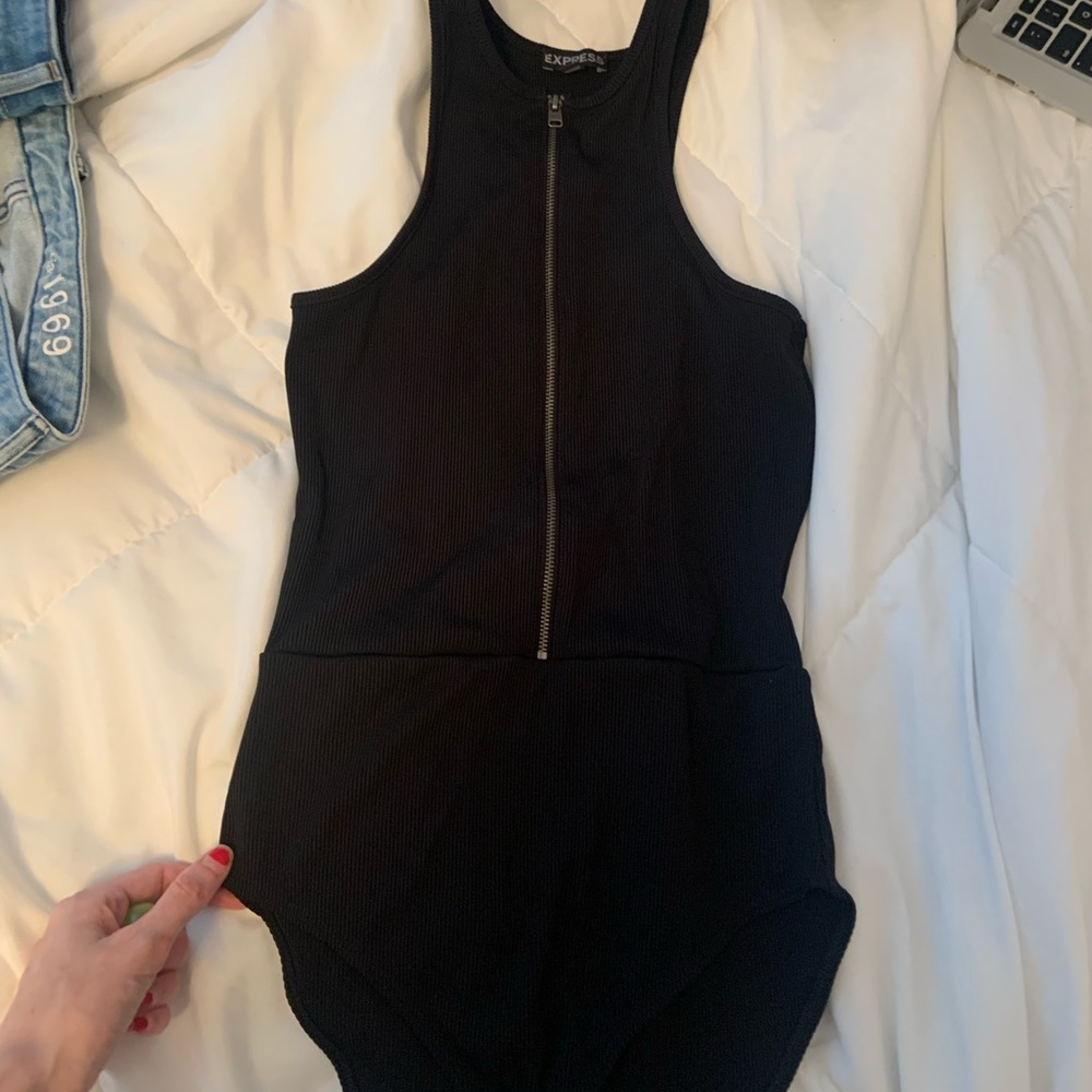 Express zip up body suit
